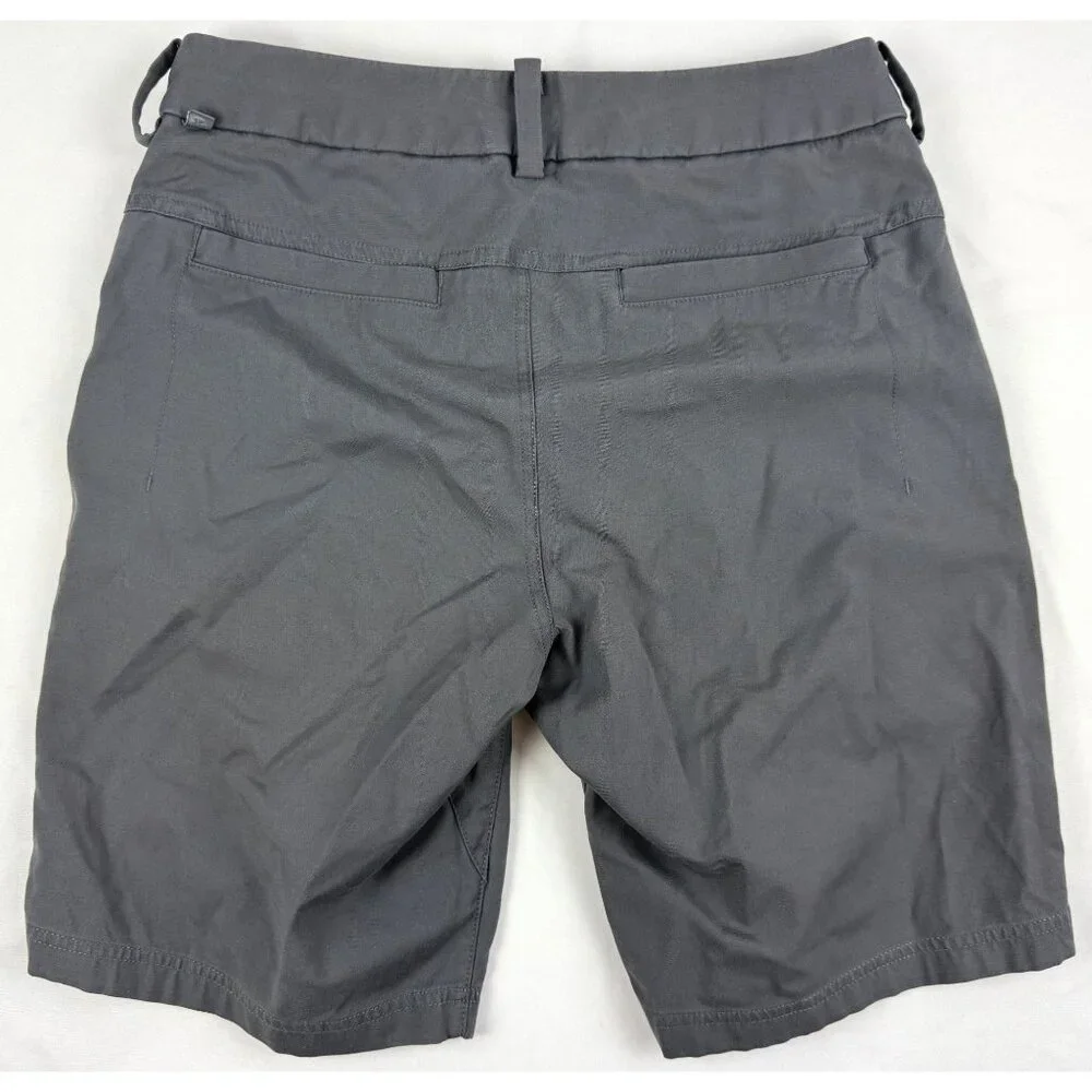 Lululemon Shorts Mens 28 Gray Commission Classic Fit Casual Chino Zip Pockets - Picture 2 of 6